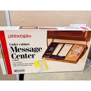 Amerock‎ CabinetAides Under Cabinet Message Center C-8611 Vintage New In Box